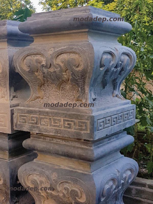 chân cột đá vuông