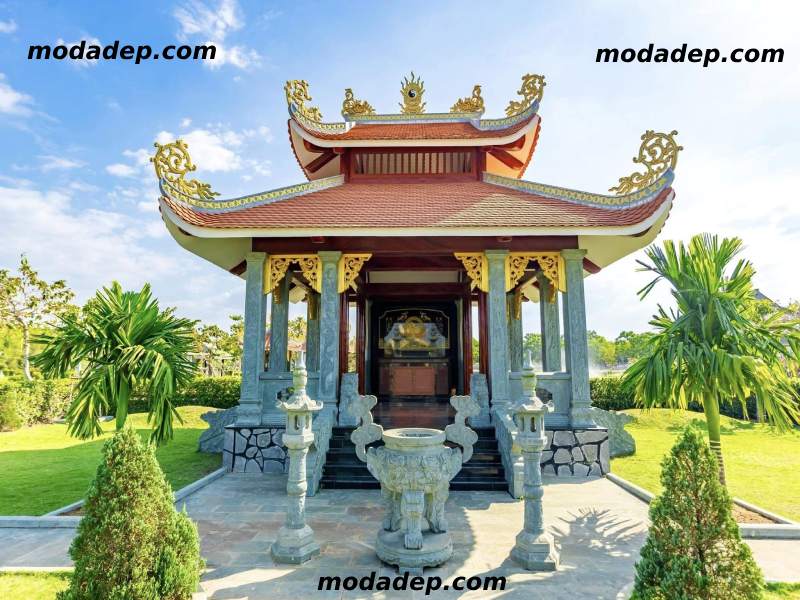 khuôn viên lăng mộ đẹp