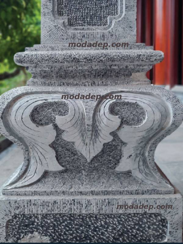 chân cột đá vuông