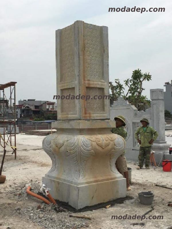 chân cột đá vuông