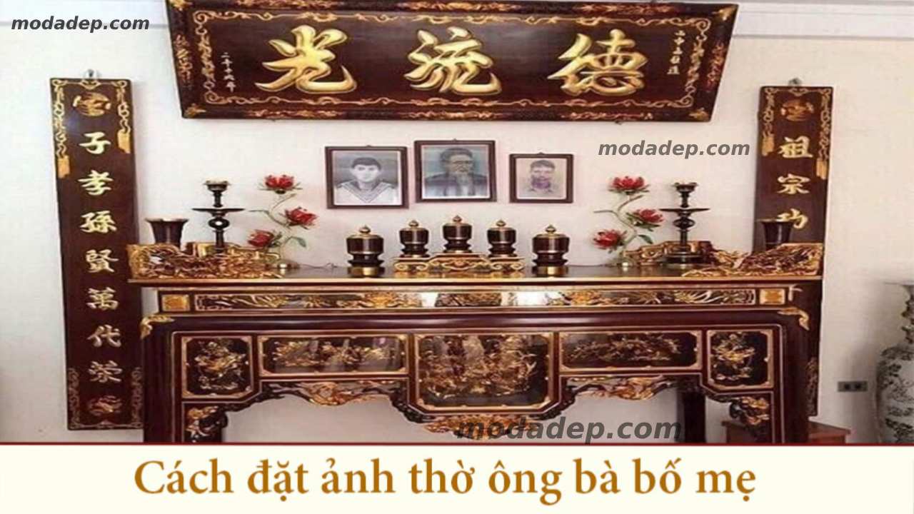 cách đặt ảnh thờ ông bà bố mẹ