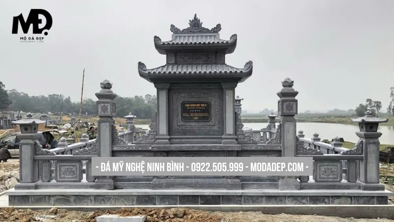 Lăng thờ đá đơn kích thước vừa phải, tiết kiệm chi phí
