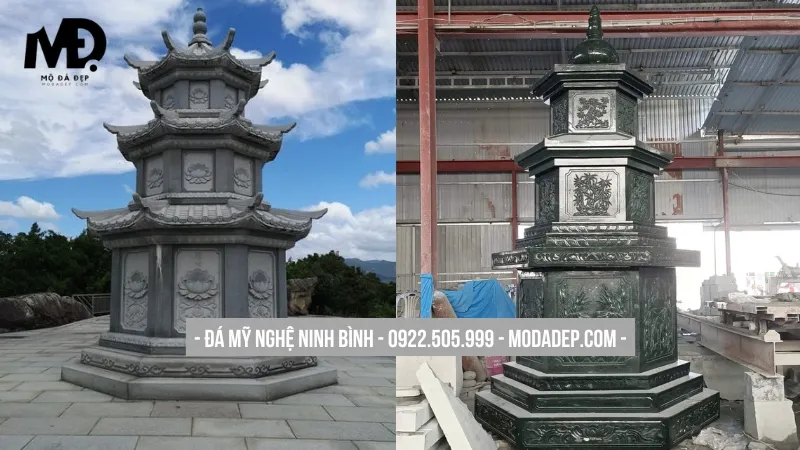 Mẫu mộ tháp biểu trưng cho phật giáo