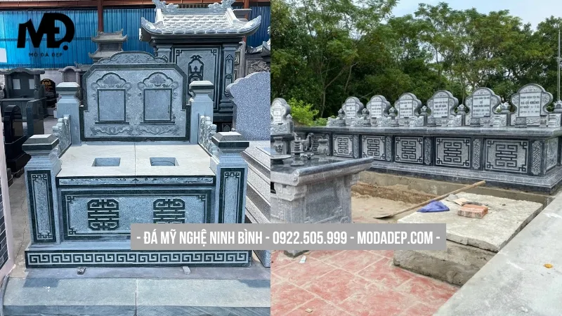 Mộ đôi, mộ gia tộc cho cho khuôn viên lăng mộ rộng
