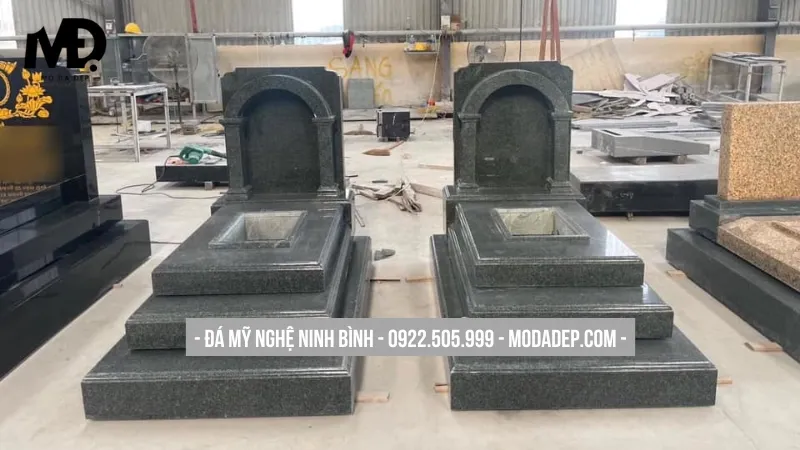 Mộ vòm đá hoa cương tinh giản và sang trọng