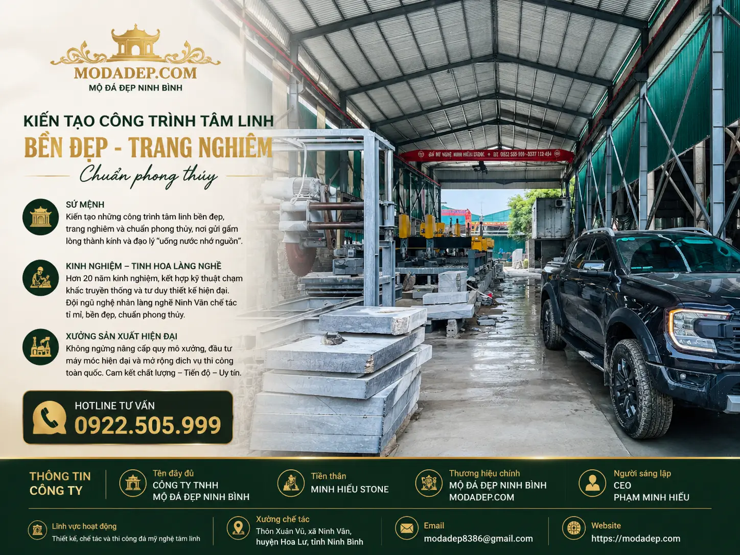Thông Tin CÔNG TY TNHH MỘ ĐÁ ĐẸP NINH BÌNH