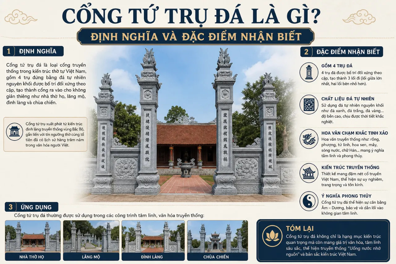 Cổng Tứ Trụ Đá Là Gì? Định Nghĩa Và Đặc Điểm Nhận Biết